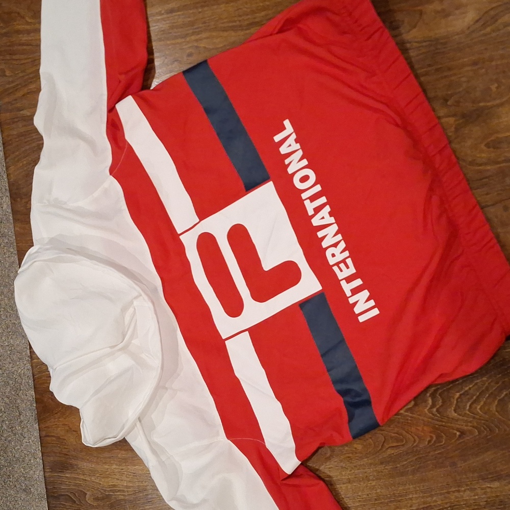Fila Red White Navy International Windbreaker Jacket